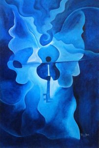 Angelic Concerto，2010（木质丙烯酸） 作者 帕特里夏·布林特（Patricia Brintle）